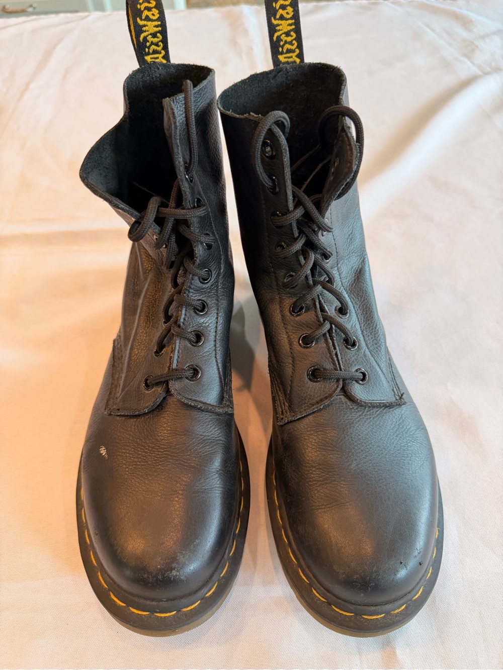 Dr. Martens Black Leather 1460 Pascal Boots Size 10 US